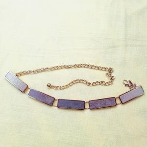 Chico's Gold Tone‎ Metallic Chain Link Statement Waist Belt